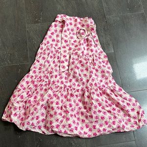 Zara floral maxi skirt